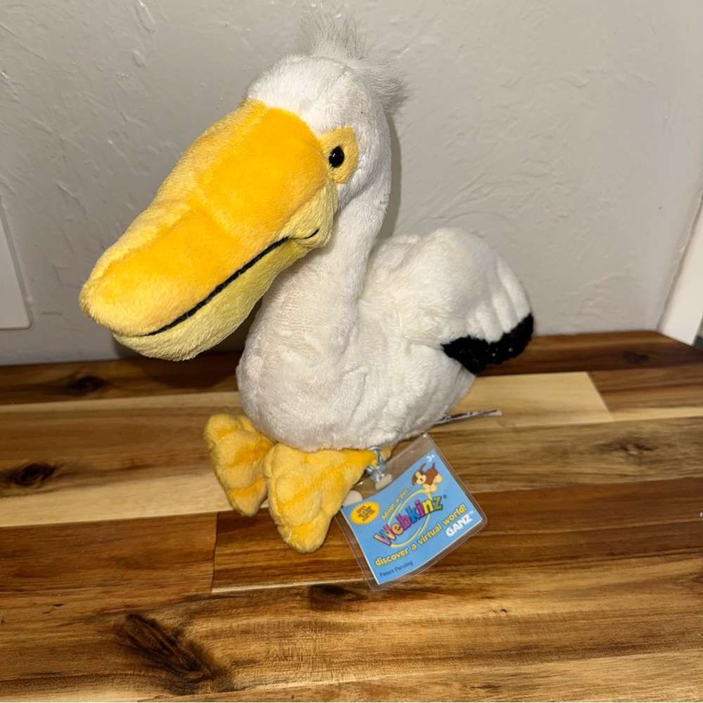Webkinz Ganz Retired Pelican (HM211) Stuffed Animal With New Unused Sealed Code